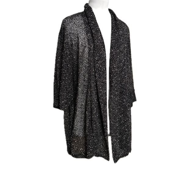 Torrid Open Front Cardigan Shacket Light Sweater Black sz 2X - Picture 1 of 7